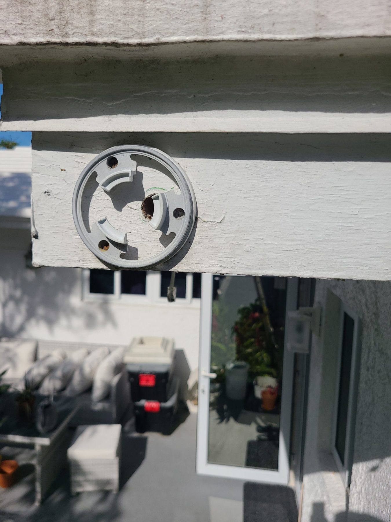 Mount base on the soffit